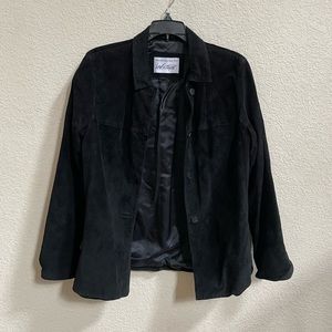 Lord & Taylor Black Suede Jacket